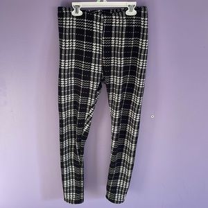 Just Cozy Patterned Black and White Pants